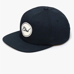 Obey Black and White Snapback Hat Minimalist Design